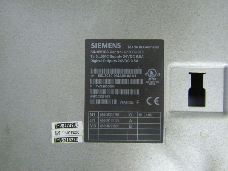SIEMENS SINAMICS Control UNIT CU320 6SL3040-0MA00-0AA1 фото