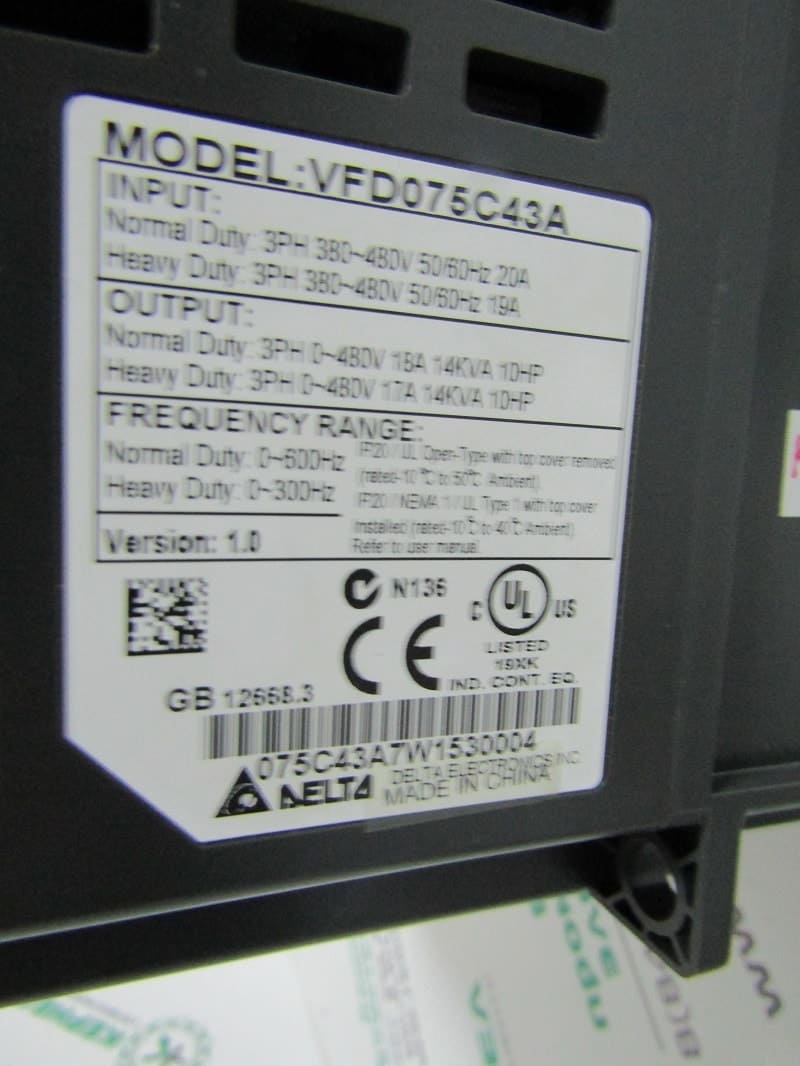DELTA VFD075C43A