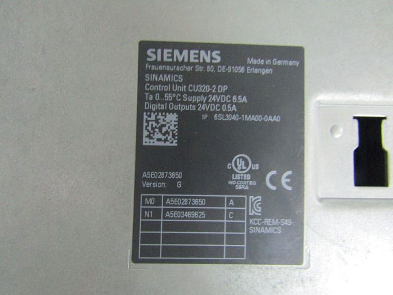 SIEMENS SINAMICS Control Unit CU320-2DP