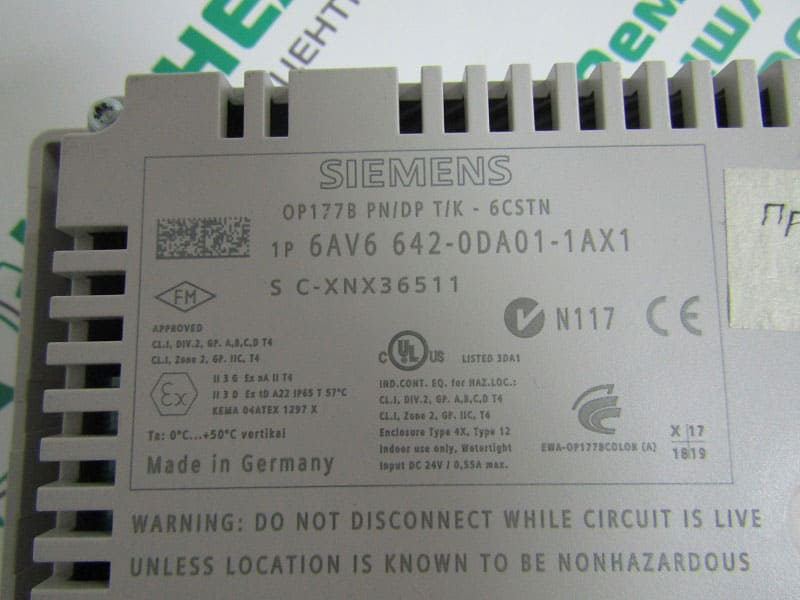 SIEMENS 6AV6642-0DA01-1AX1 фото