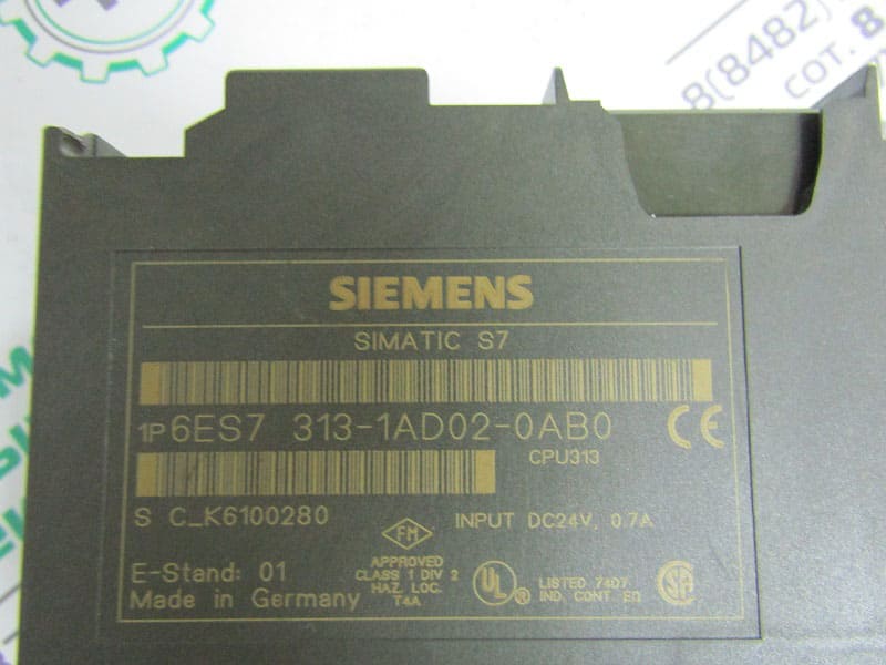 SIEMENS SIMATIC S7 6ES7313-1AD02-0AB0
