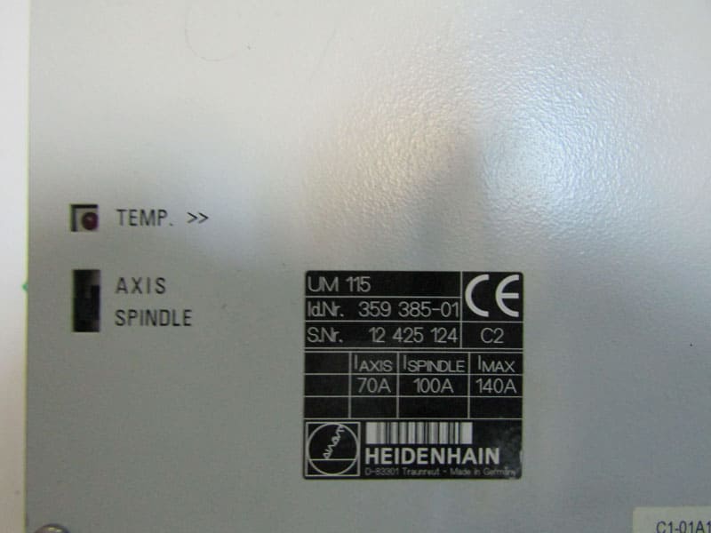 Заводские данные HEIDENHAIN UM 115 ID.NR. 359385-01