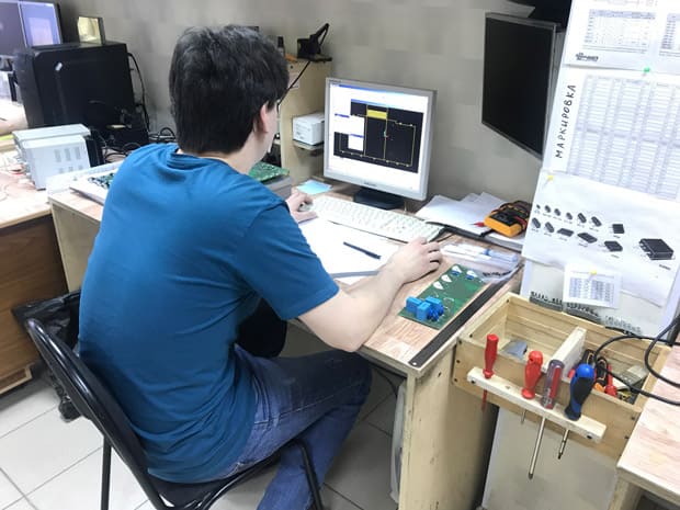 Диагностика электронной платы от пульта управления фото